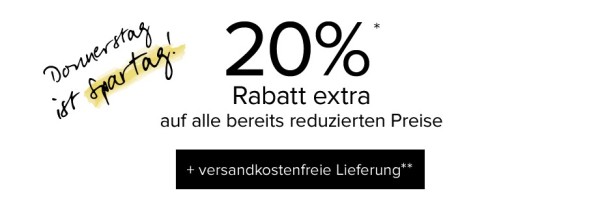 dress-for-less – bis Mitternacht: 20% Extra Rabatt + 10% 