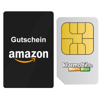 32€ Amazon.de-Gutscheine für 6,90€ Klarmobil-Tarifen 2 dank