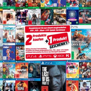 MediaMarkt: 3 Spiele kaufen, nur 2 bezahlen (PS4, PS5, Xbox, PC)