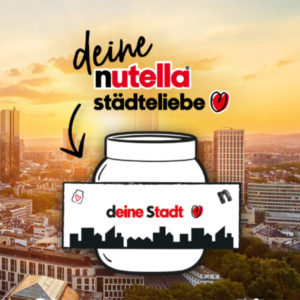 nutella Städteliebe: Persönliches Etikett gestalten