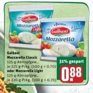 GRATIS 2x Galbani Mozzarellas dank Reebate Cashback und Coupon-/Kassenfehler bei REWE