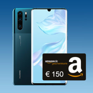 Huawei P30 Pro im o2 Halloween Special: 30GB LTE Allnet-Flat für 39,99€/Monat + 150€ Amazon.de-Gutschein