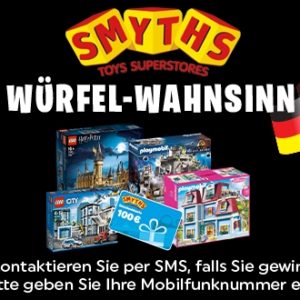 GRATIS Spielzeug und Rabattgutscheine beim großen Smythstoys Würfelrennen