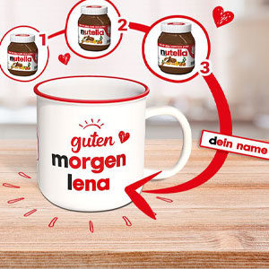 GRATIS Nutella Tasse (personalisiert mit Namen!) bei Kauf von Nutella