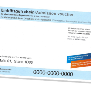 Wegen Corona verschoben - Freikarte für die METAV 2020 inkl. VRR-Ticket