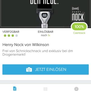 100% Cashback auf den Henry Nock Rasierer von Wilkinson via Marktguru