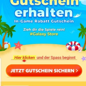 3€ Gutschein für Samsung-Galaxy-Besitzer