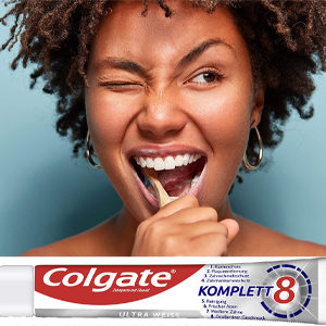 12x Colgate Komplett Ultra Weiß Zahnpasta für 8,50€ 👉 0,71€ pro Tube (statt 0,95€)