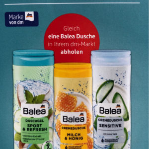 Gratis: Balea Duschgel durch Coupon im dm-Prospekt