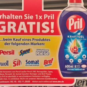 Pril als Gratis Zugabe (DM) 3 x pro Kauf