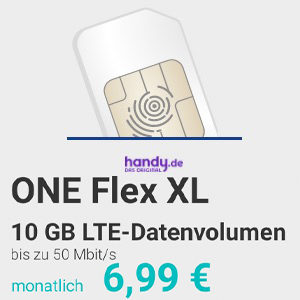 ⏰ Nur noch heute: Mtl. kündbare 10GB LTE + 60 Min. für nur 6,99€/Monat + 9,99€ AG + flexibler Vertragsbeginn (handy.de One Flex im o2-Netz)