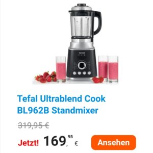 Tefal Ultrablend Cook BL962B Standmixer für 148,90€ (statt 209€)