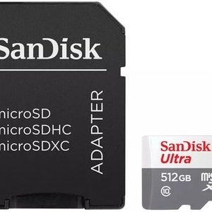 SanDisk Ultra MicroSDXC 512GB A1, UHS-1, Class 10 &#043; Adapter für 44€ (statt 70€)