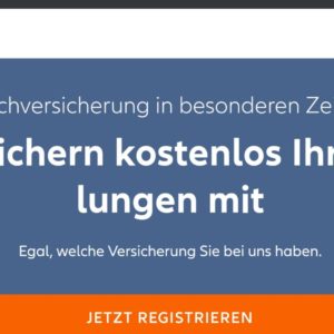 GRATIS alle Bestellungen kostenlos versichern für Allianz-Kunden