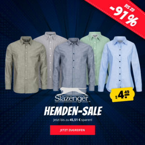 👔 Slazenger Sale: Hemden für Damen &amp; Herren - Bluse ab 4,49€, Hemd ab 4,99€