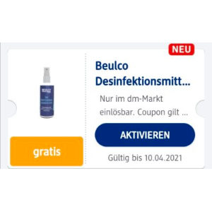 GRATIS: Beulco Desinfektionsmittel  mit der Mein DM App