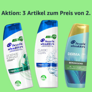 💆‍♂️ 3 für 2 Aktion: Head &amp; Shoulders ab 7,58€ (statt 11€)