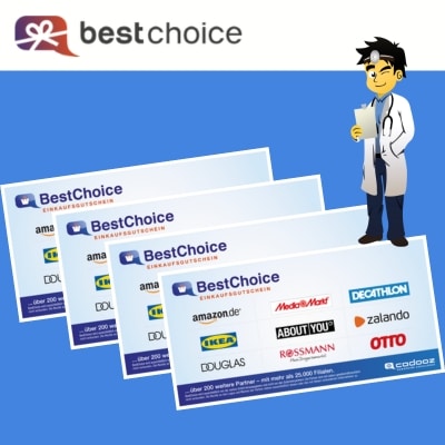 BestChoice Gutschein einlösen in über 200 Shops - So funktioniert's!