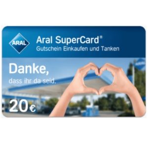 20€ Aral SuperCard für Studierende (8.000 Stück)