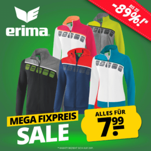 Erima Fixpreis-Sale bei SportSpar: Alles ab 7,99€ zzgl. Versand