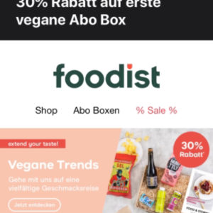 -30% auf vegane Trendfoodbox