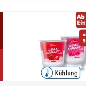 Gratis Milbona Sahnejoghurt mit der Lidl App ab 10 € Einkaufswert