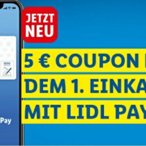 *Lidl Pay* - 5€ Gutschein - Bargeldlos über Lidl Plus bezahlen