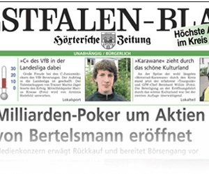 GRATIS &#034;WESTFALEN-BLATT-eZeitung &#034; zu Ostern kostenlos lesen