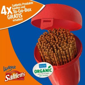 4x Saltletts von Lorenz kaufen und To-Go Box von Koziol gratis bekommen (&#043; 4,99€ VSK)