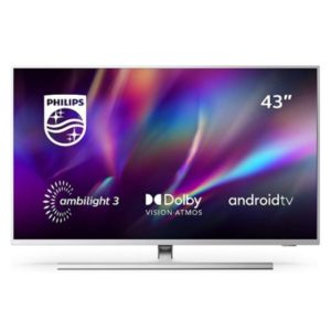 Philips Philips 43PUS8505 (43&#034;, 4K, LCD, 2020), TV, Silber mit Ambilight für 419€ (statt 483€)