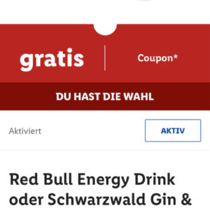 Lidl Gratis Energy Drink oder Schwarzwald Gin &amp; Tonic