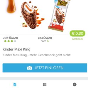 GRATIS Kinder Maxi King Riegel bei Netto Marken-Discount