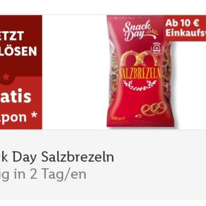 Gratis Salzbrezeln mit der Lidl Plus App bei 10 € Einkauf