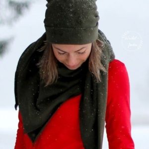 GRATIS Schnittmuster für &#034;Umschlagbeanie oder - Mütze&#034; (Kopfumfang Größen 34 bis 62 cm) kostenlos downloaden bei Makerist