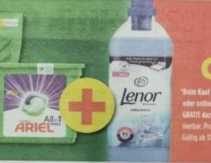 1 x Lenor Weichspüler Gratis zum Kauf von einem Ariel Produkt *dm-Markt/dm.de*