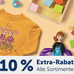 MyToys: 10% Rabatt auf alle Sortimente (auch bei yomonda &amp; mirapodo)