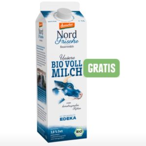 *Gratis* Demeter Nordfrische Bauernmilch 1 L *Edeka Nord*