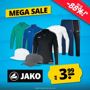 Ab 3,99€! 😁 Jako Sale für Damen und Herren