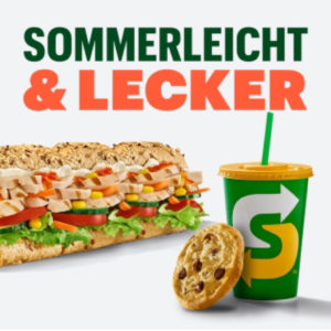 DEAL 30 cm Sandwich kaufen Getränk und Cookie gratis