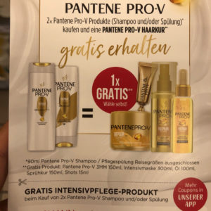 Pantene Pro-V 2 Produkte kaufen 1 Produkt gratis dazu