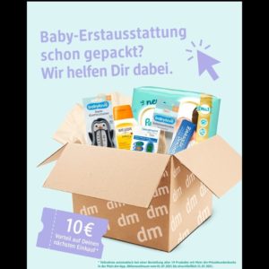 DM Babylove Erstausstattung kaufen- 10 Euro Gutschein bekommen