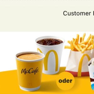 0,50 € für kleiner Softdrink oder Kaffee McDonalds