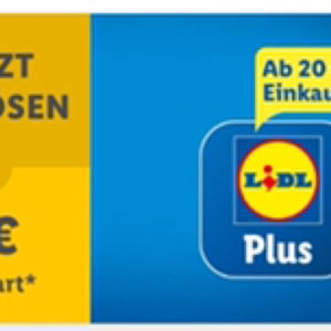 1€ Rabatt ab 20€ Warenwert Lidl App