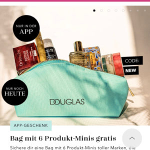 Douglas gratis bag 6 minis zur Bestellung ab 89€