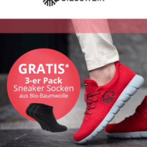 GRATIS 3x Socken zu Bestellung Sneaker Giesswein