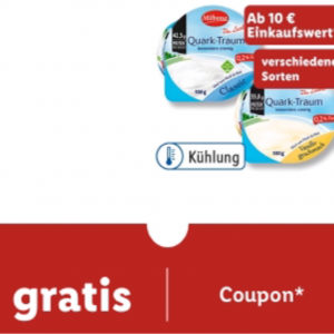 GRATIS Milbona Quark in Lidl App