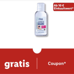 GRATIS Hygiene Gel bei Lidl ab 10€ Einkaufswert