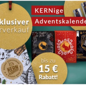 15€ Rabatt für Nuss Kern Trockenobst Adventskalender KERNenergie