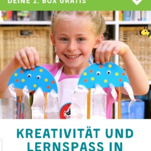 GRATIS 1. Bastelbox für Mädchen und Jungen im Alter von 3-8 Jahren kostenlos bei ToucanBox (nur VSK 2,95€)