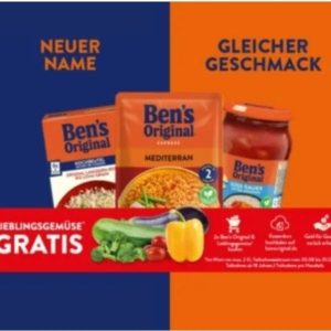 Ben’s Original kaufen - Lieblingsgemüse gratis erhalten